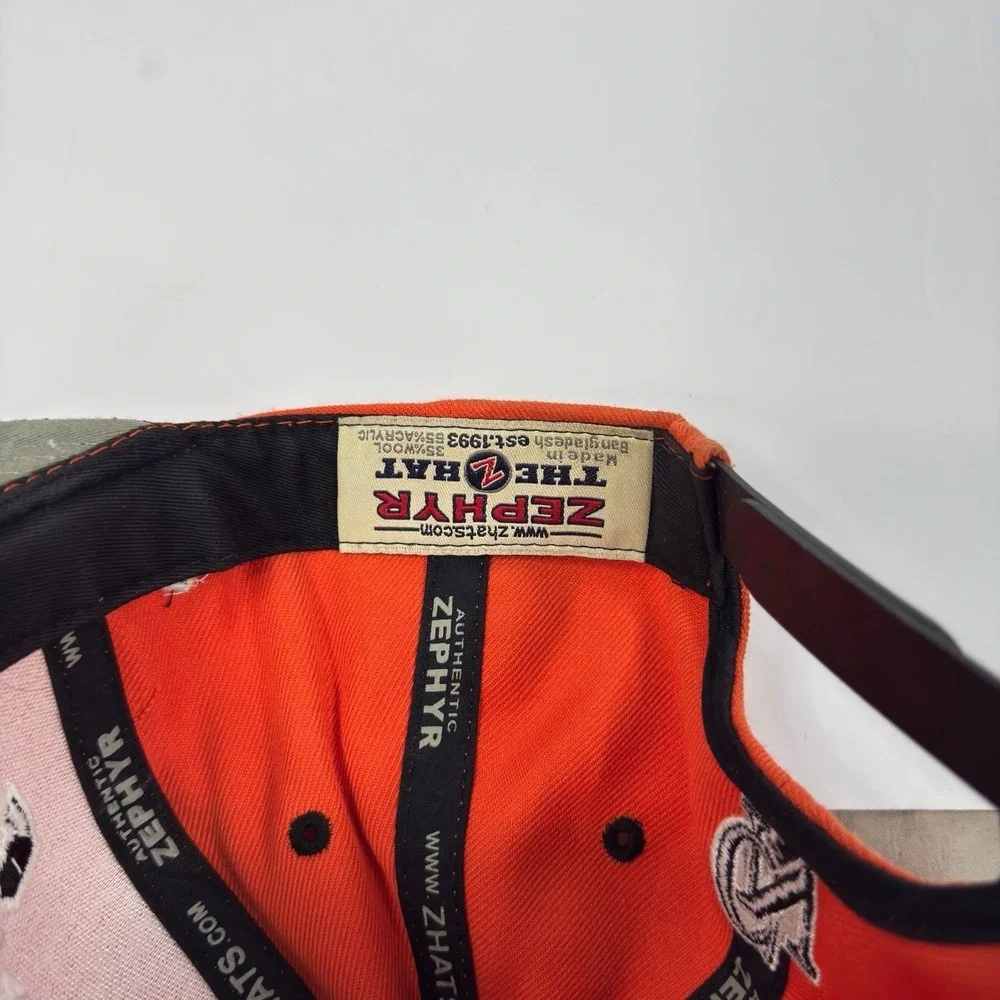 Vintage Carson Newman‎ Eagles Trucker Hat Mens Snapback Adjustable Orange